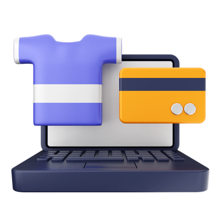 Online Shopping Payment  3D Icon