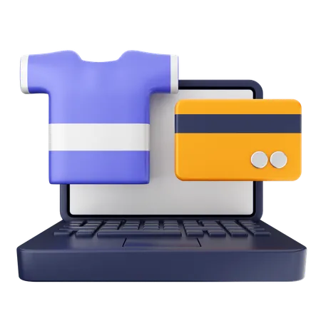 Online Shopping Payment  3D Icon