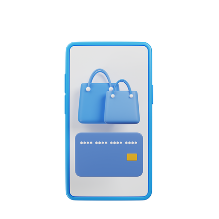 Online Shopping Payment  3D Icon