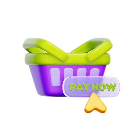 Online Shopping Payment  3D Icon