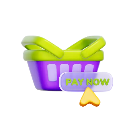 Online Shopping Payment  3D Icon