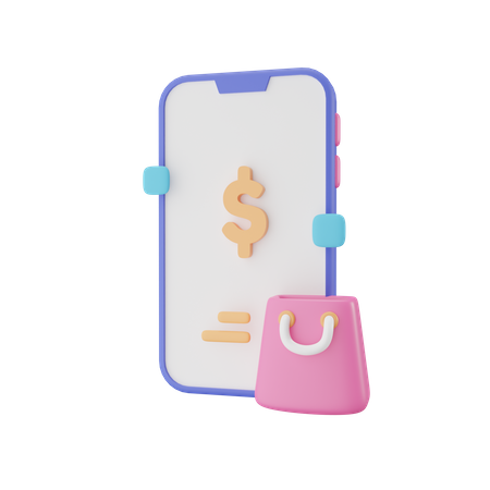 Online Shopping Payment  3D Icon