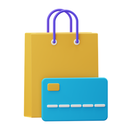 Online Shopping Payment 3D Illustration