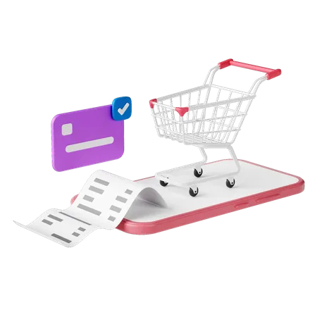 Online Shopping Payment 3D Icon