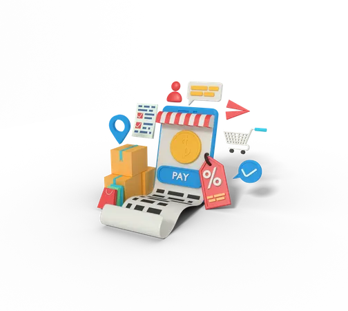 Online-Shopping-Rabatt  3D Icon