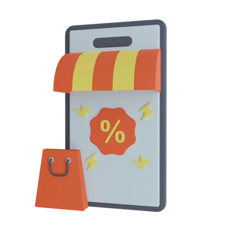 Online-Shopping-Verkauf  3D Icon