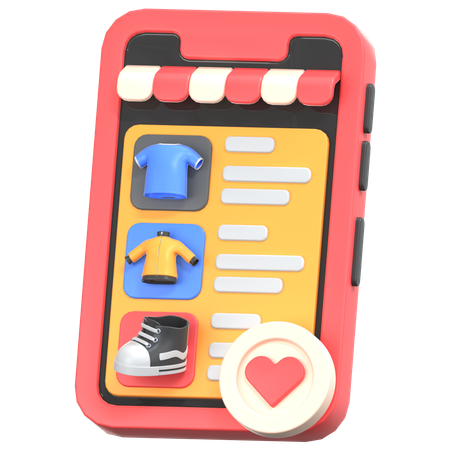 Online-Shopping-Wunschliste  3D Icon