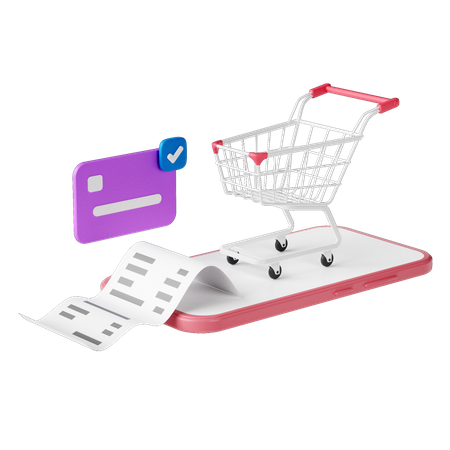 Zahlung beim Online-Shopping  3D Icon