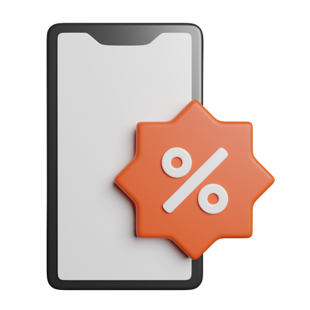 Online Shoppping Discount  3D Icon