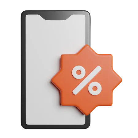 Smartphone Shopping Apps 3D Icon