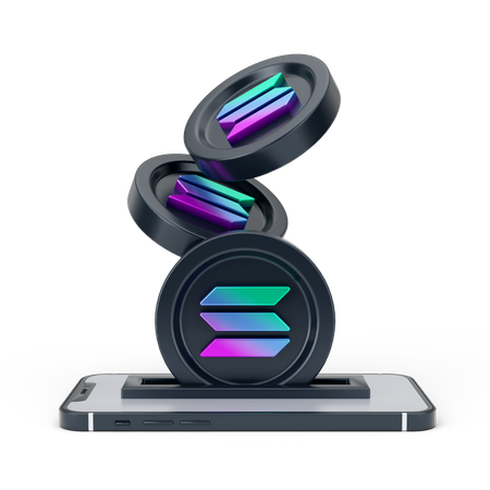 Online Solana  3D Icon