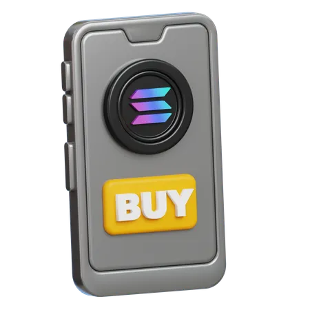 Online Solana Buy  3D Icon