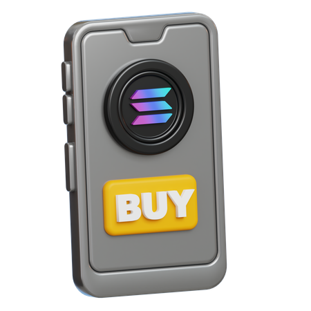 Online Solana Buy  3D Icon