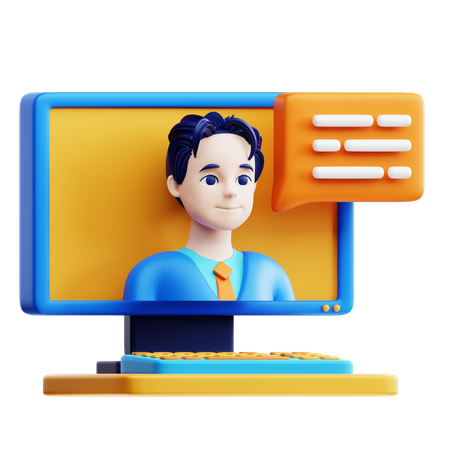 Online Speaker  3D Icon