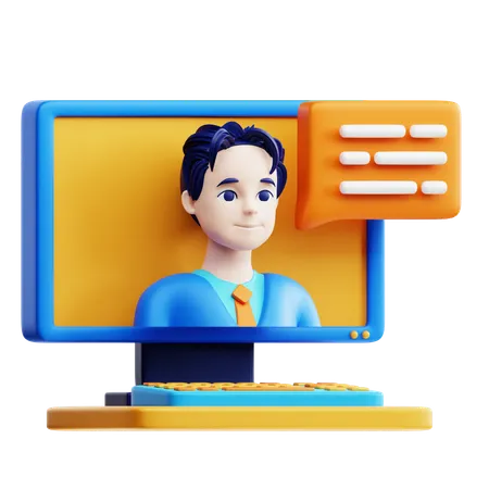 Online Speaker  3D Icon