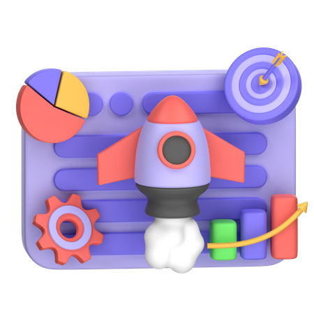 Online Startup  3D Icon