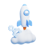 3d cloud boost illustration