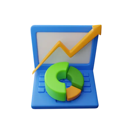 Online Statistic  3D Icon