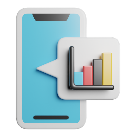 Online Statistic  3D Icon