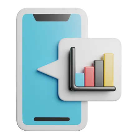 Online Statistic  3D Icon