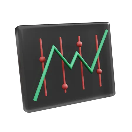 Online-Statistiken  3D Icon