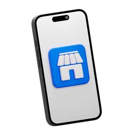 온라인 매장  3D Icon