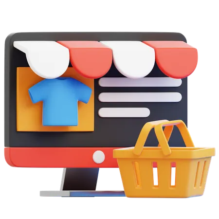 Online Store  3D Icon