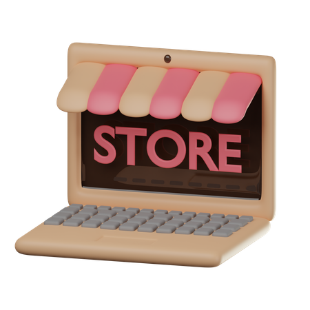 Online Store  3D Icon