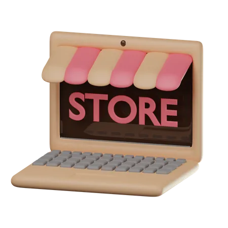 Online Store  3D Icon