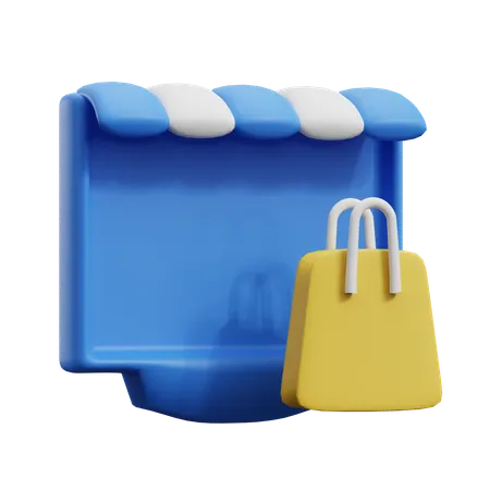 Online Store  3D Icon