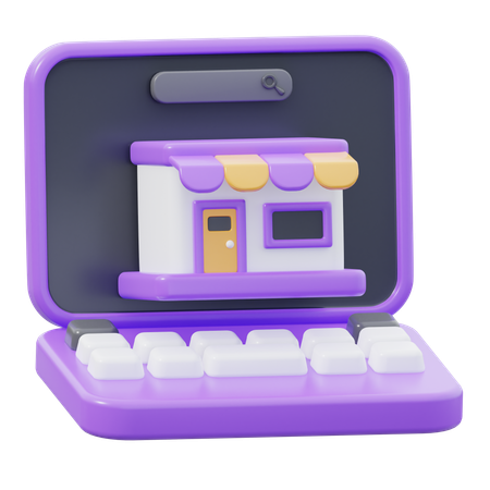 Online Store  3D Icon