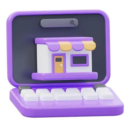 Online Store  3D Icon