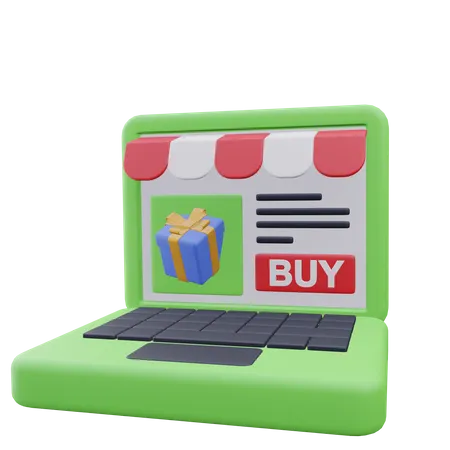 Online Store  3D Icon