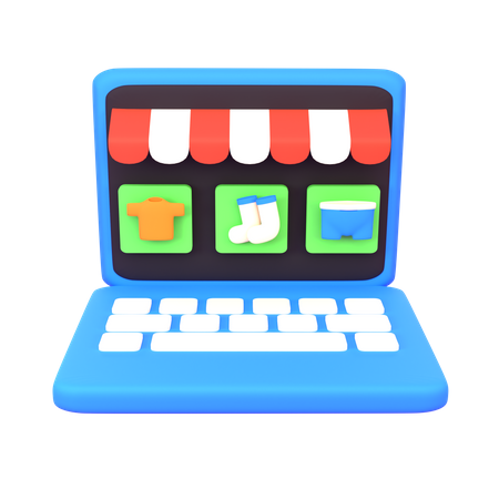 Online Store  3D Icon