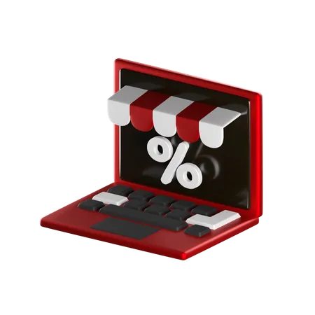 Online Store  3D Icon