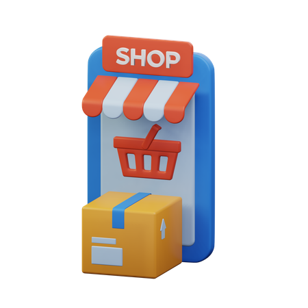 Online Store  3D Icon