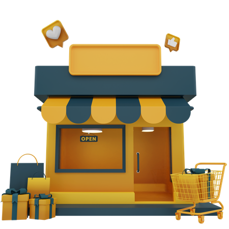 Online Store  3D Icon