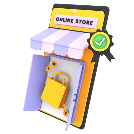 Online Store  3D Icon