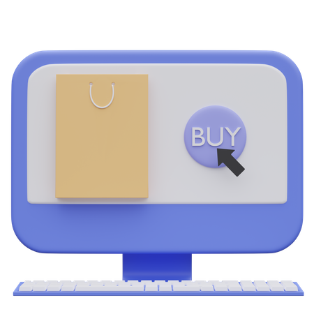 Online Store  3D Icon