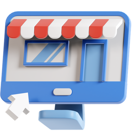 Online Store  3D Icon