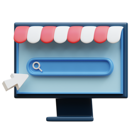 Online Store  3D Icon