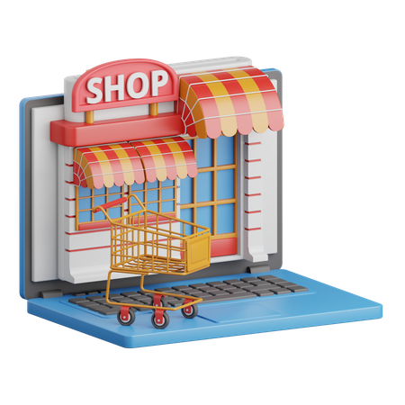 Online Store  3D Icon