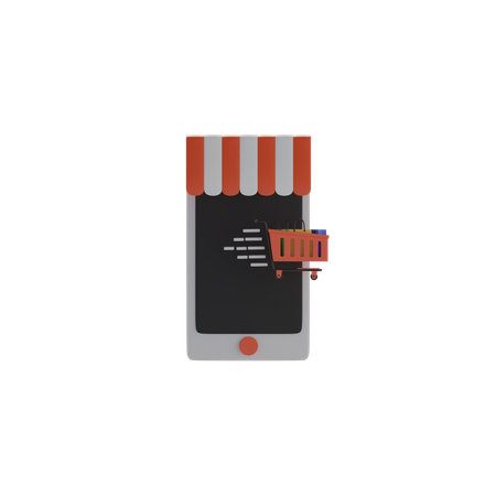 Online store  3D Icon