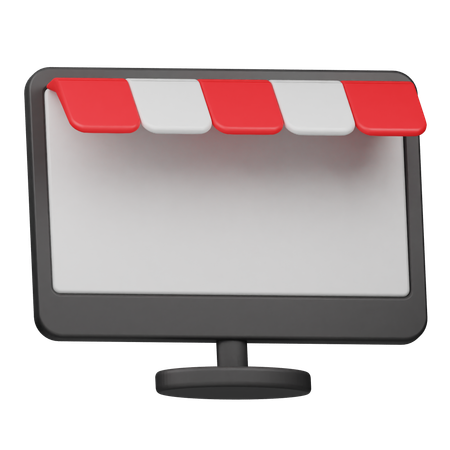 Online Store  3D Icon