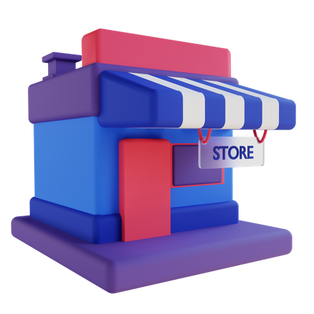 Online store  3D Illustration