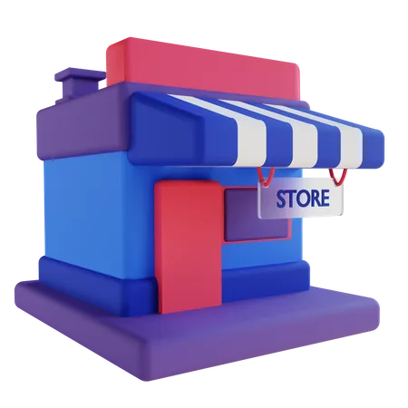 Online store  3D Illustration