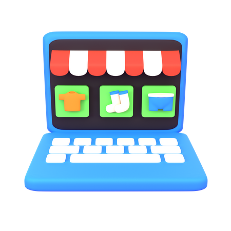 Online Store 3D Icon