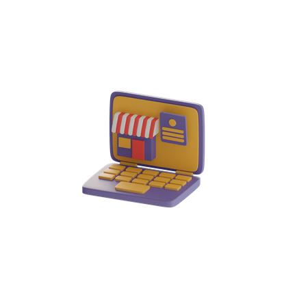 Online store  3D Icon