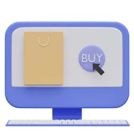 Ecommerce Platform Online Store 3 D Icon Illustration 3D Icon