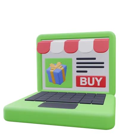 Online Store Ecommerce Icon 3 D Illustration 3D Icon